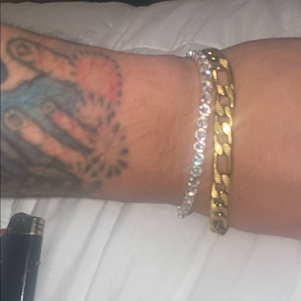 Gold and Silver Chain Bracelets